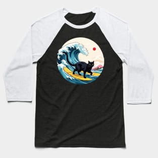 surfing cat Baseball T-Shirt